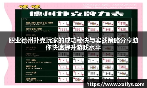 职业德州扑克玩家的成功秘诀与实战策略分享助你快速提升游戏水平